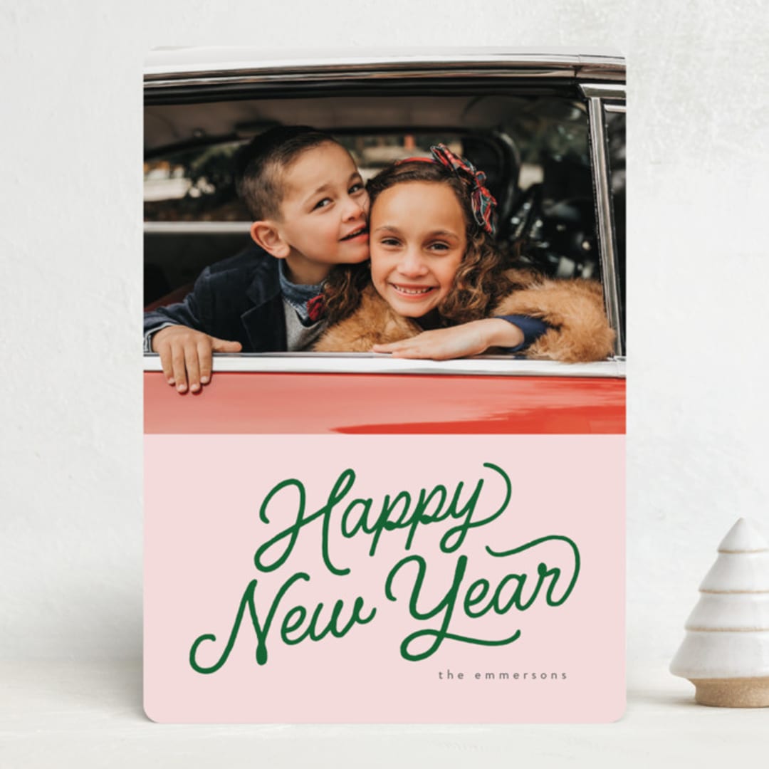 "retro vintage holiday" - Holiday Cards in Kelly by BR Designs - Front