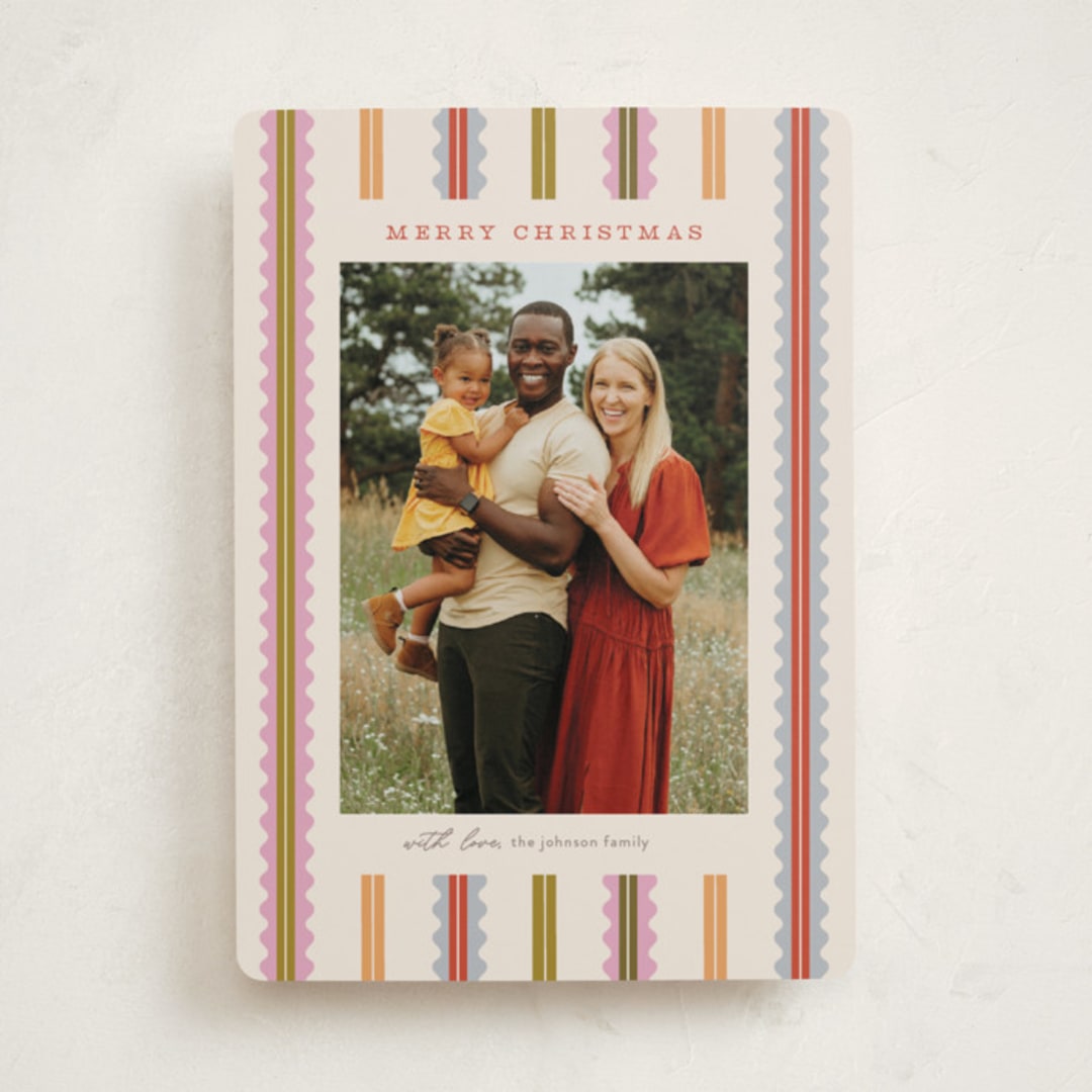 "Swiggle" - Holiday Cards in Cookie Dough by Pixel and Hank - Front