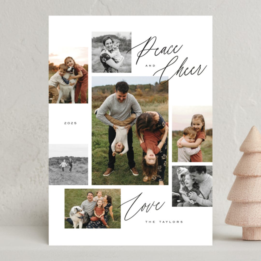 "Scattered Gallery" - Holiday Cards in Penguin by Michelle Taylor - Front
