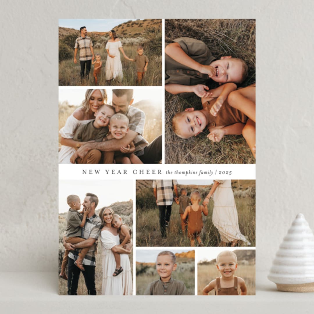 "Septet" - Holiday Cards in Snowflake by Jessica Williams - Front