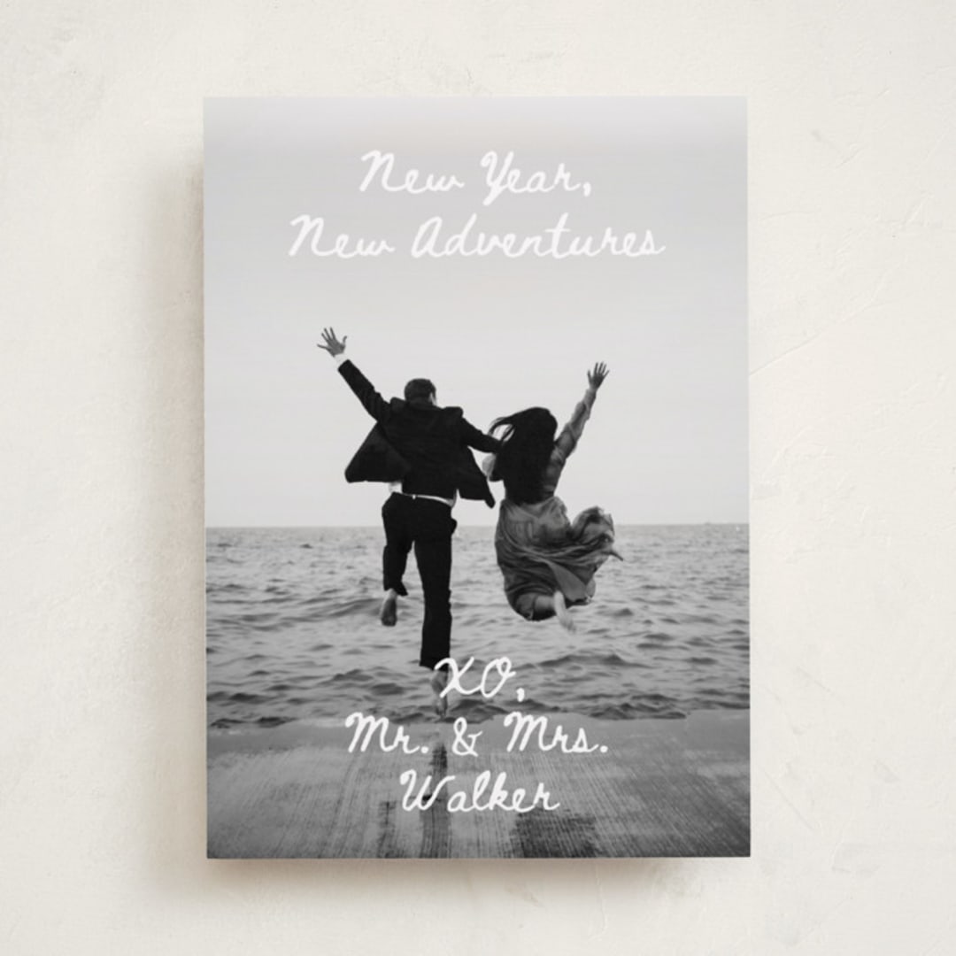 "New Adventure XO's" - Holiday Cards in Winter by Alethea and Ruth - Front