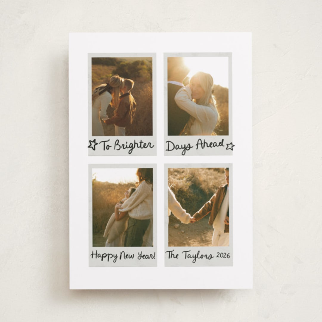 "Photoset" - Holiday Cards in Parchment by Jennifer Lew - Front