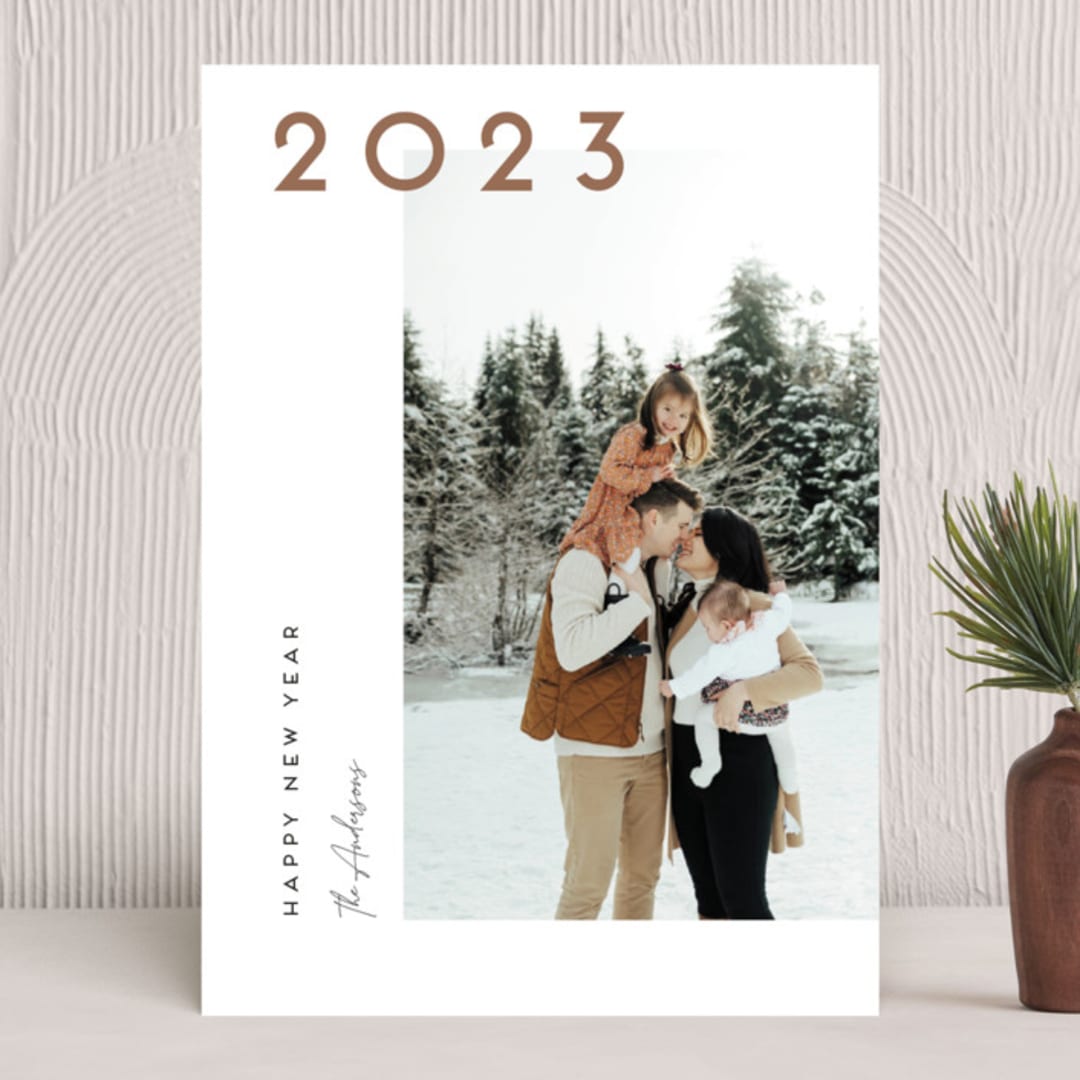 "Winter Holiday" - Holiday Cards in Pecan by Ghia Designs - Front