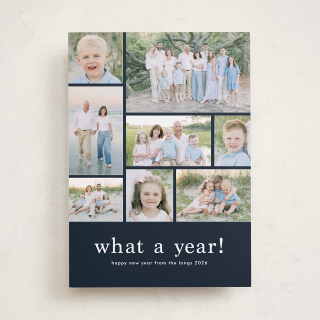 "At a glance" - Holiday Cards in Lake by Stacey Meacham - Front