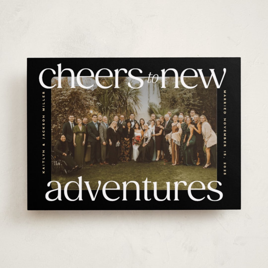 "cheers to new" - Holiday Cards in Night by Owl and Toad - Front