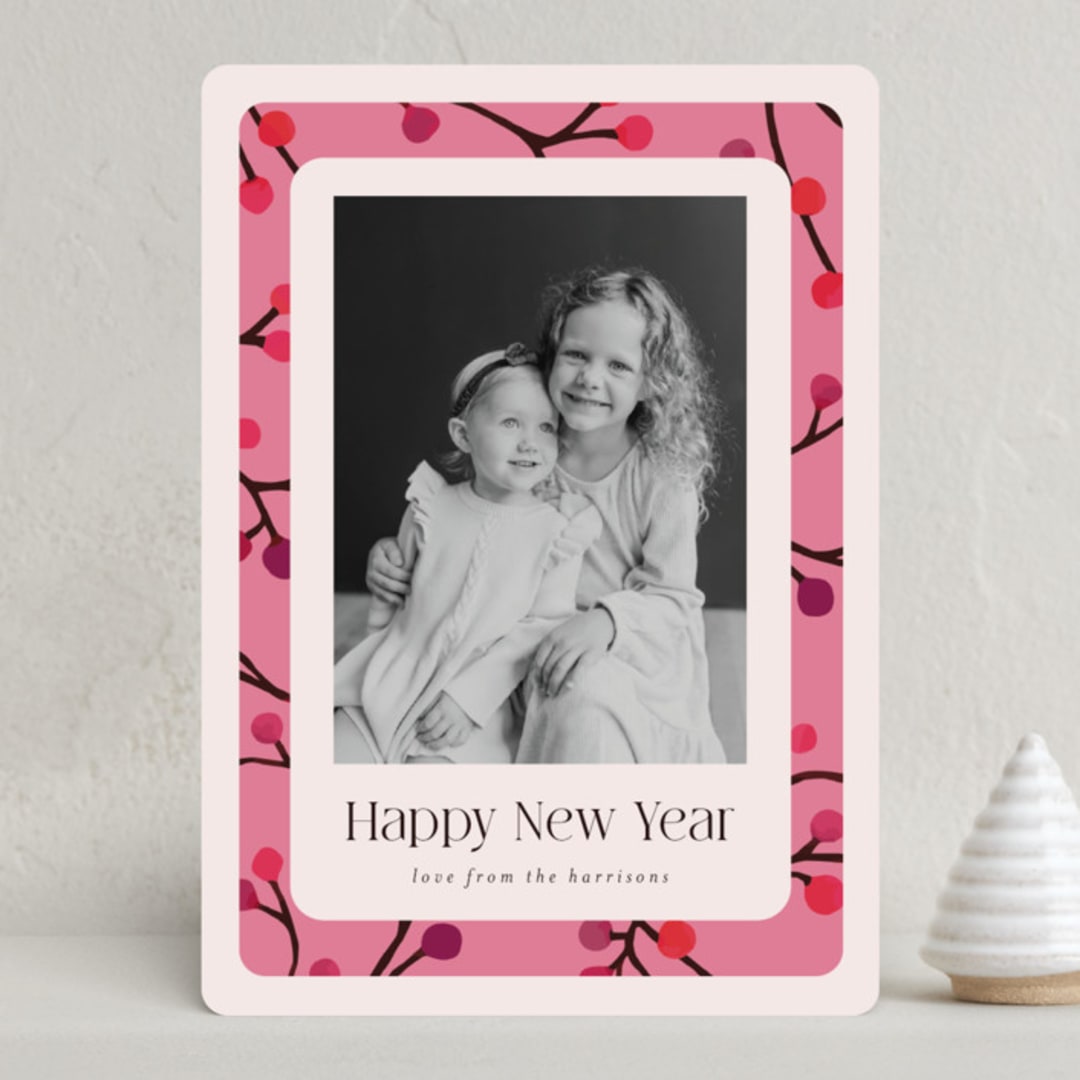 "Bright Berries" - Holiday Cards in Rosie by Katherine Moynagh - Front
