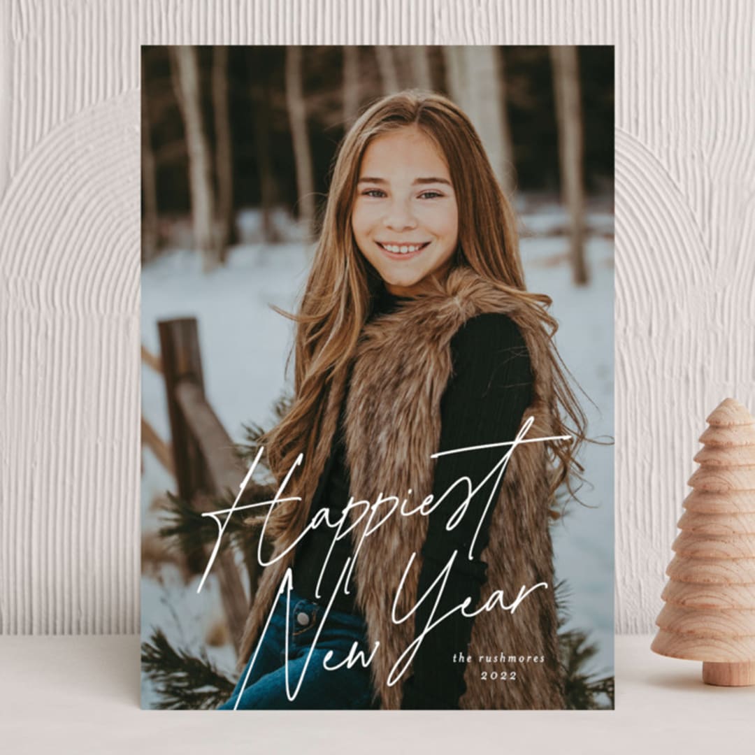"Handwritten Message" - Holiday Cards in Icing by Iveta Angelova - Front