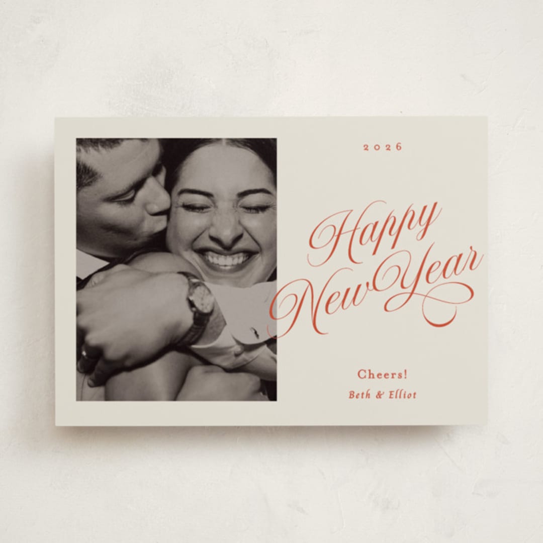 "Vintage Glam" - Holiday Cards in Cherry by Ani Somi - Front