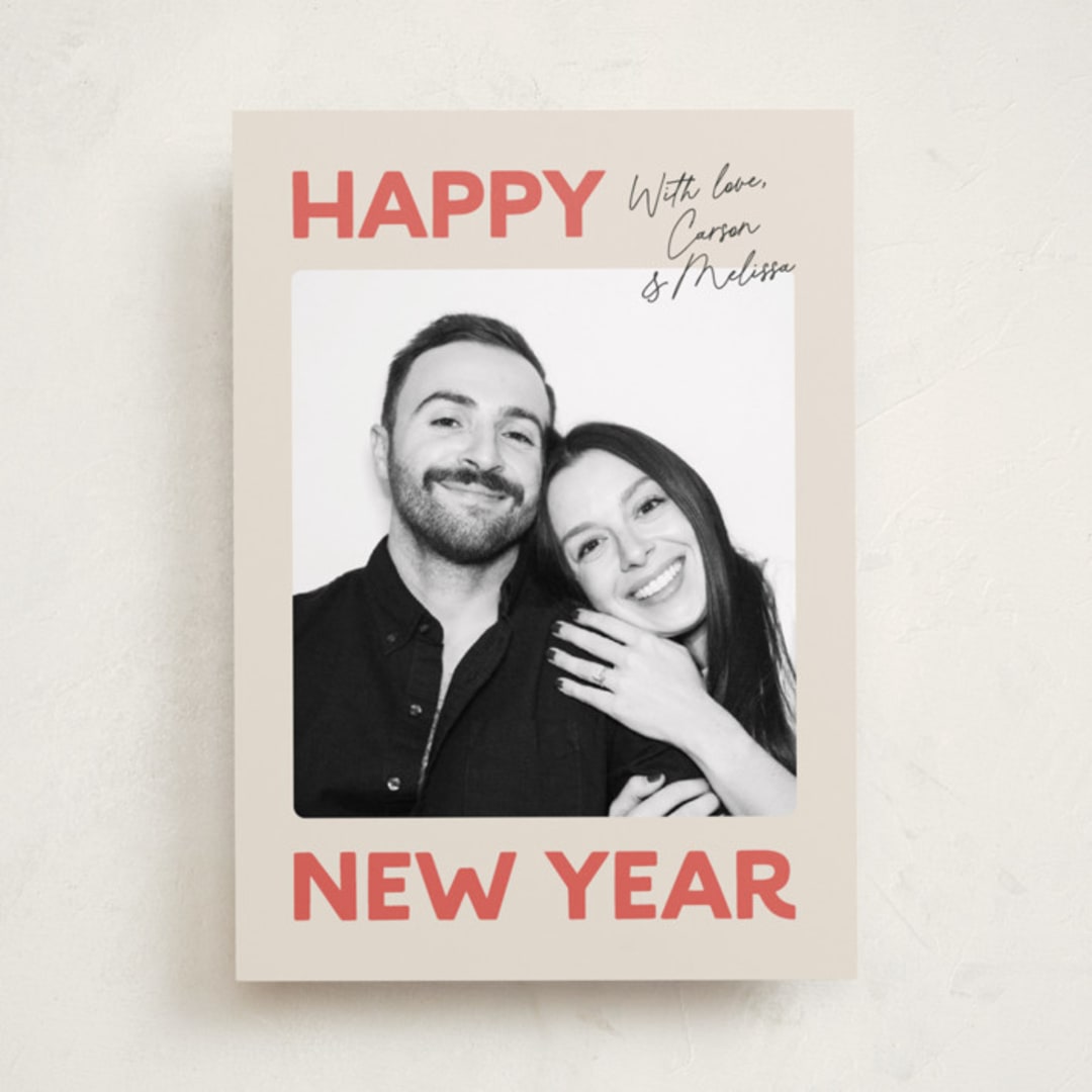 "Big and Bold" - Holiday Cards in Candy Cane by Carmia Jordaan - Front