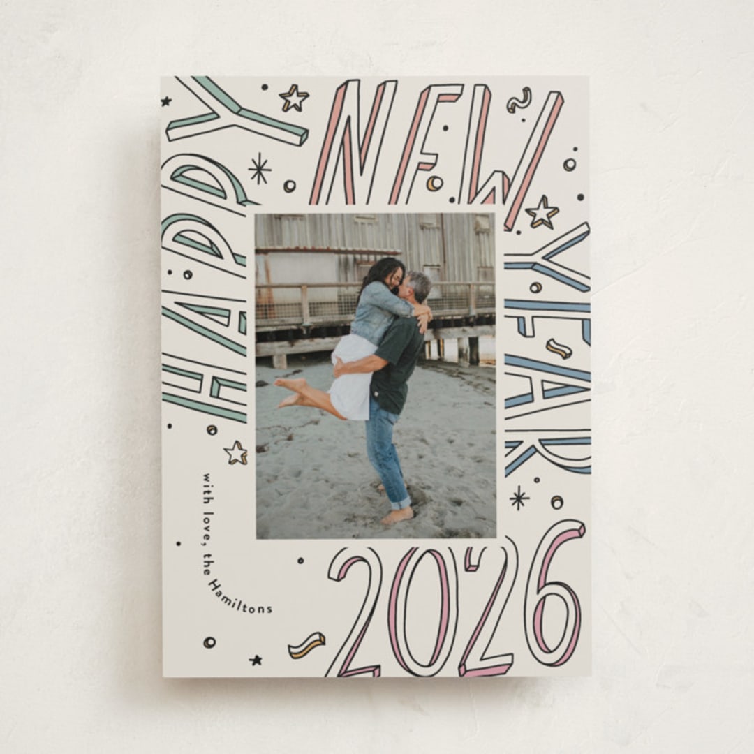 "All Fun" - Holiday Cards in Pastel by letterfix - Front