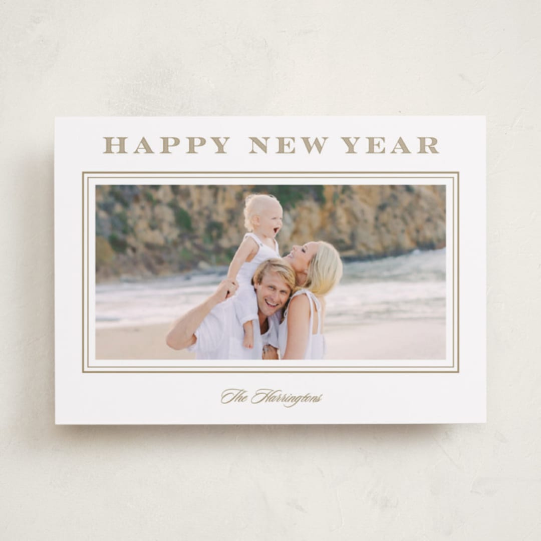 "Resort style" - Holiday Cards in Caramel by Stacey Meacham - Front