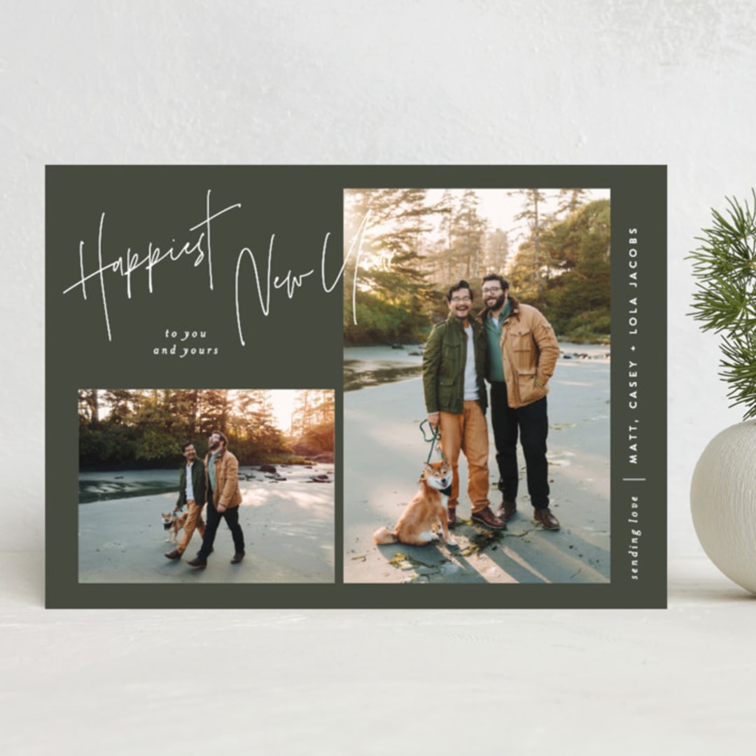 "signature frames" - Holiday Cards in Pine by JoAnn Jinks - Front