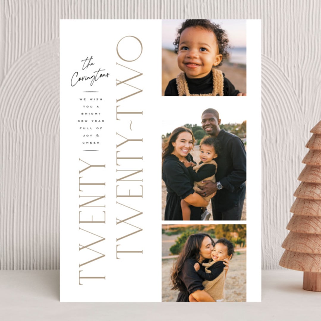 "Quartz" - Holiday Cards in Ink by Wildfield Paper Co - Front