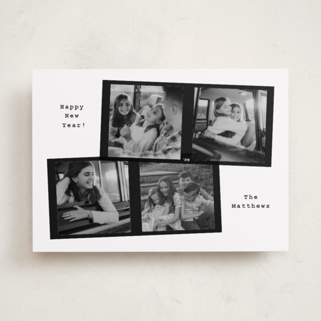 "120 film" - Holiday Cards in Snow by Adelyn T. - Front