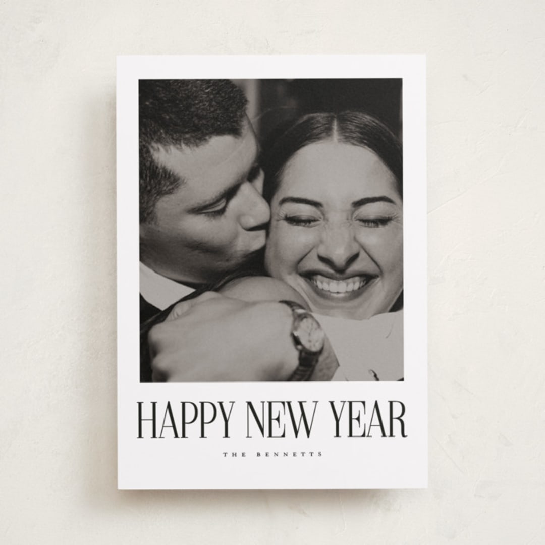 "The New Minimal" - Holiday Cards in Snowflakes by Lucrecia Caporale - Front