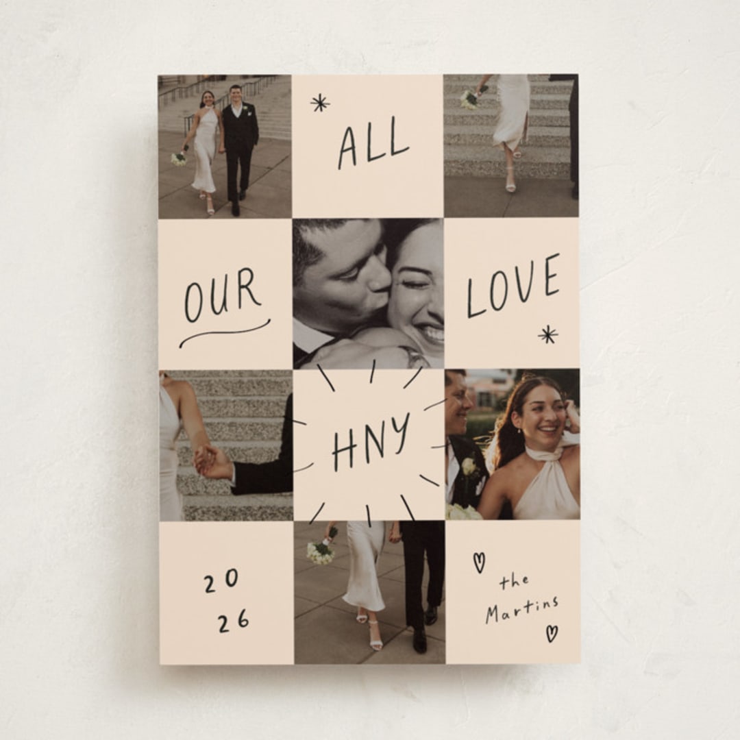 "Checkers" - Holiday Cards in Ink Press by Ani Somi - Front
