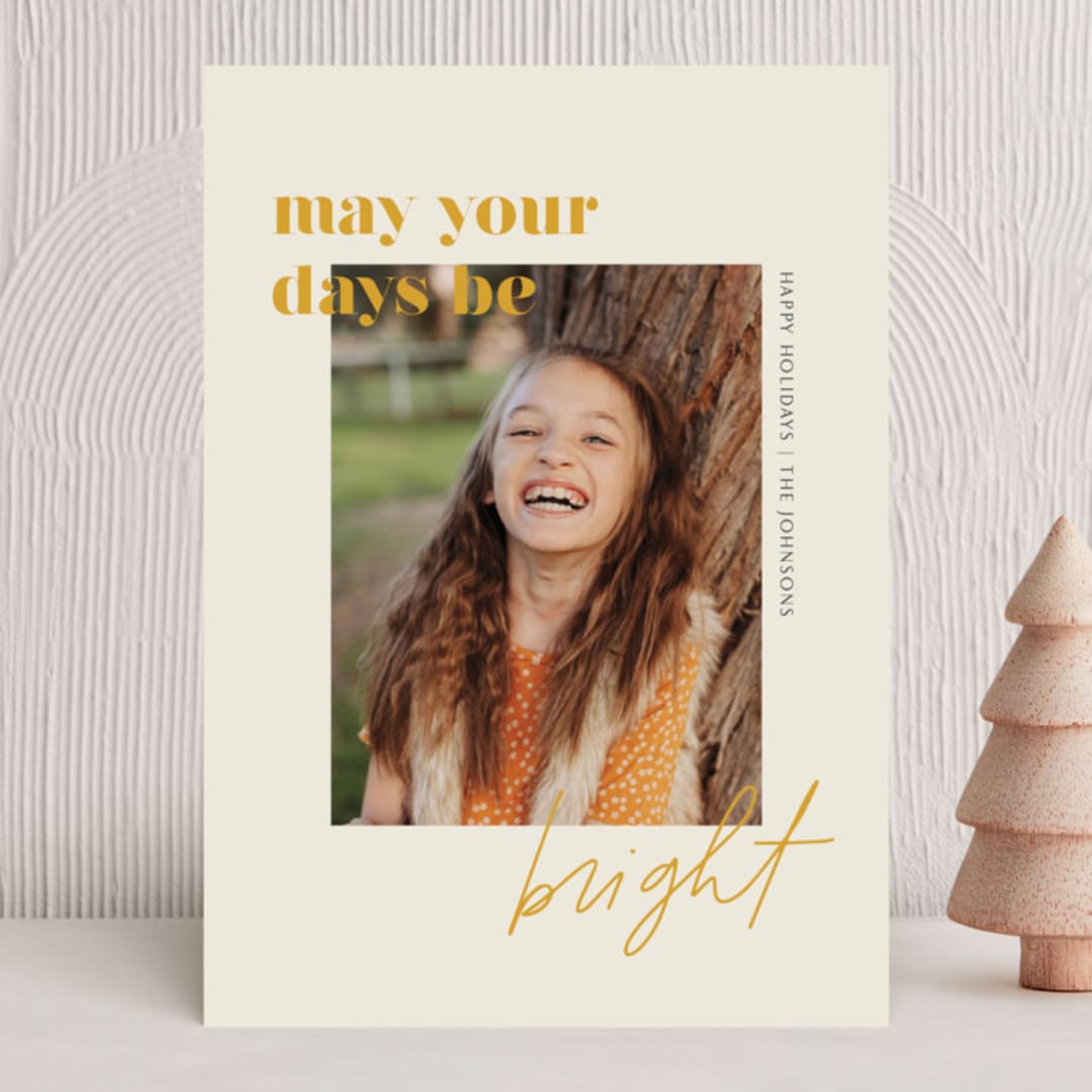 "Brighter Days Ahead" - Holiday Cards in Sunshine by seulghi - Front