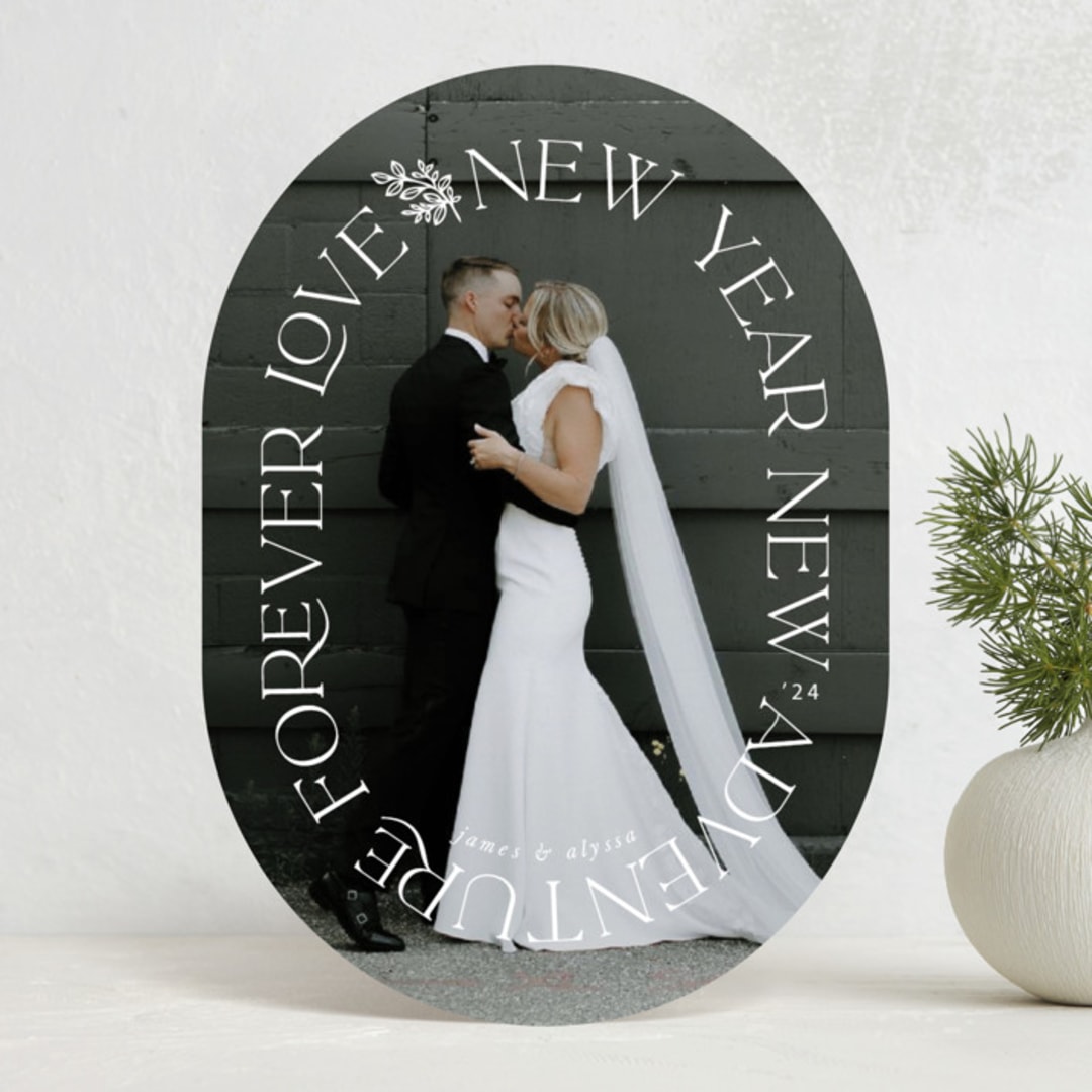 "New Year, Forever Love" - Holiday Cards in Snow by Hannah Williams - Front
