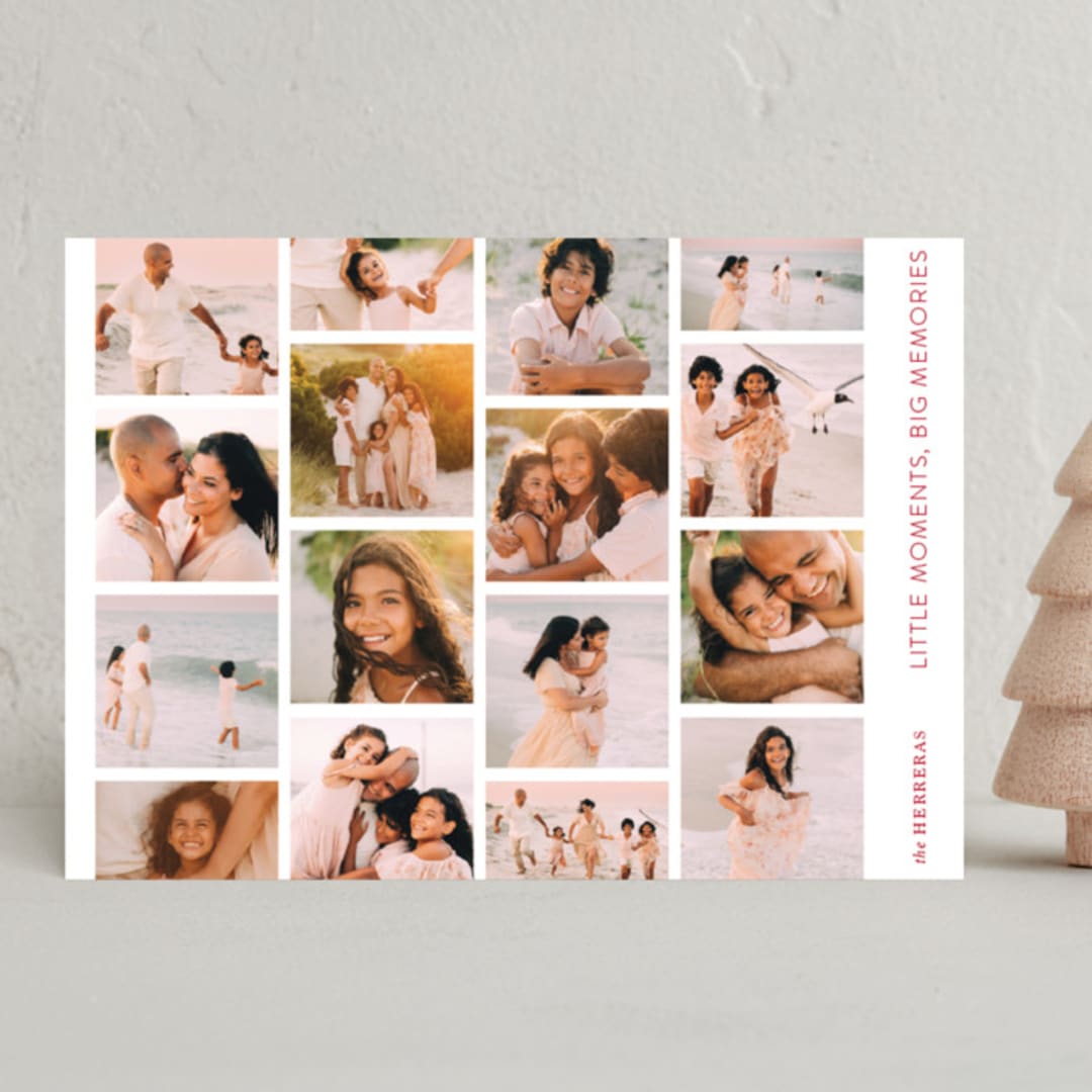 "Little Moments Collection" - Holiday Cards in Cranberry by Jenna Holcomb - Front