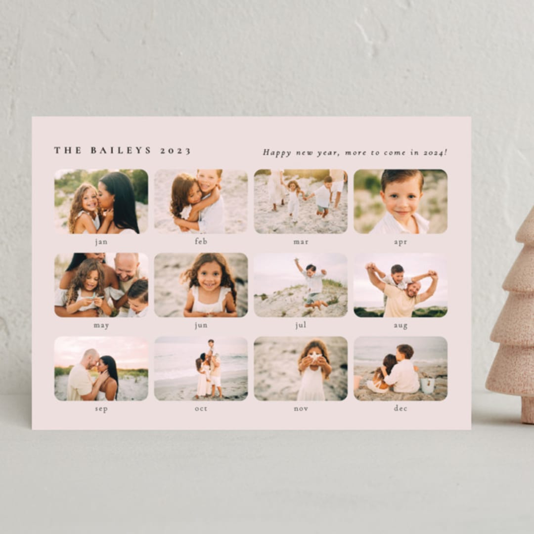 "12 Months" - Holiday Cards in Cookie Dough by Adelyn T. - Front