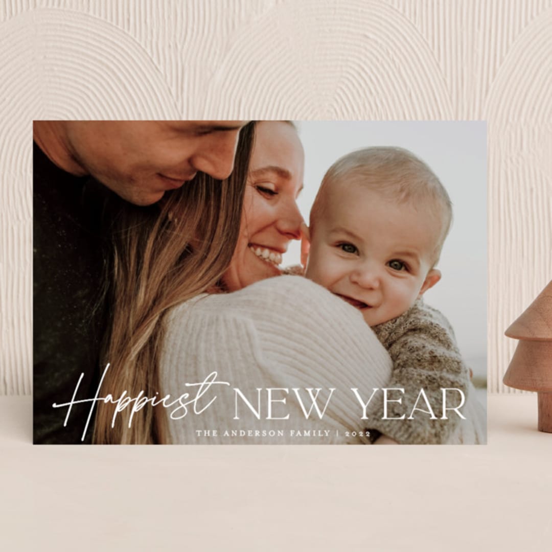"Classical New Year" - Holiday Cards in Snow by Kerry Doyle - Front