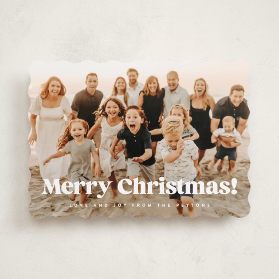 "here we go!" - Holiday Cards in Snow by Kristie Kern - Front