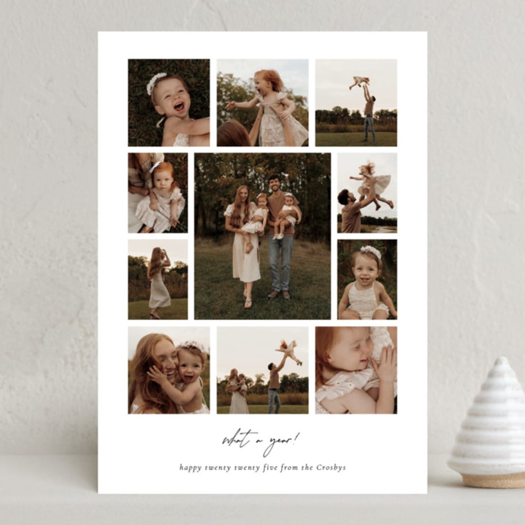 "m e m o r i e s" - Holiday Cards in Cloud by Sara Hicks Malone - Front