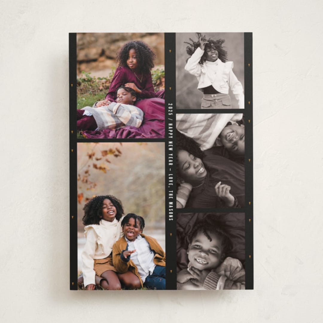 "on film" - Holiday Cards in Midnight by Bramble Studio - Front