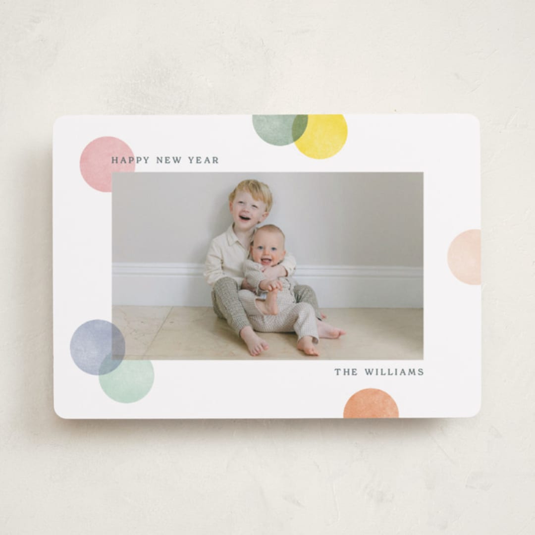"Colorblock Confetti" - Holiday Cards in Confetti Cake by Robert and Stella - Front