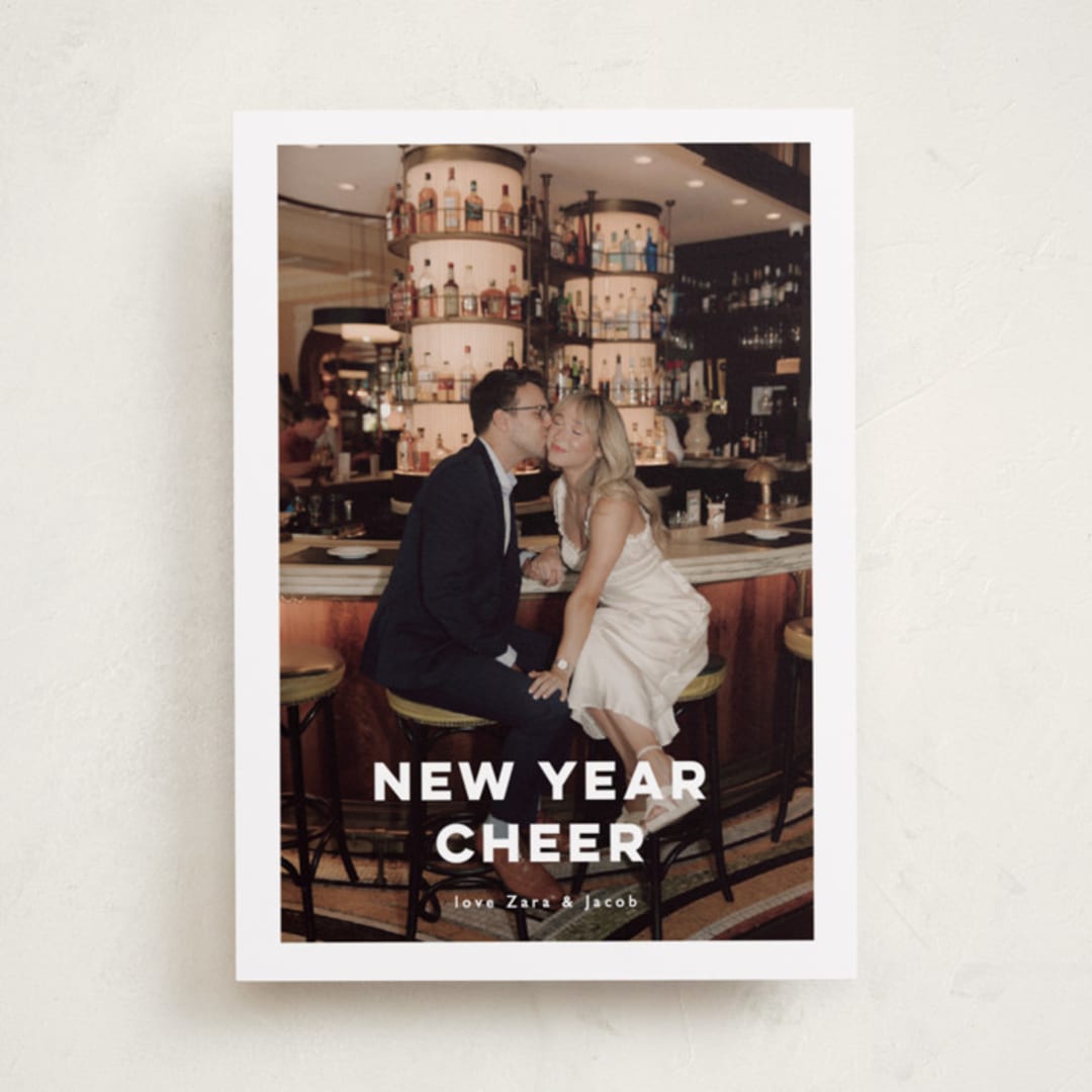 "New Year love" - Holiday Cards in Opal by Benita Crandall - Front