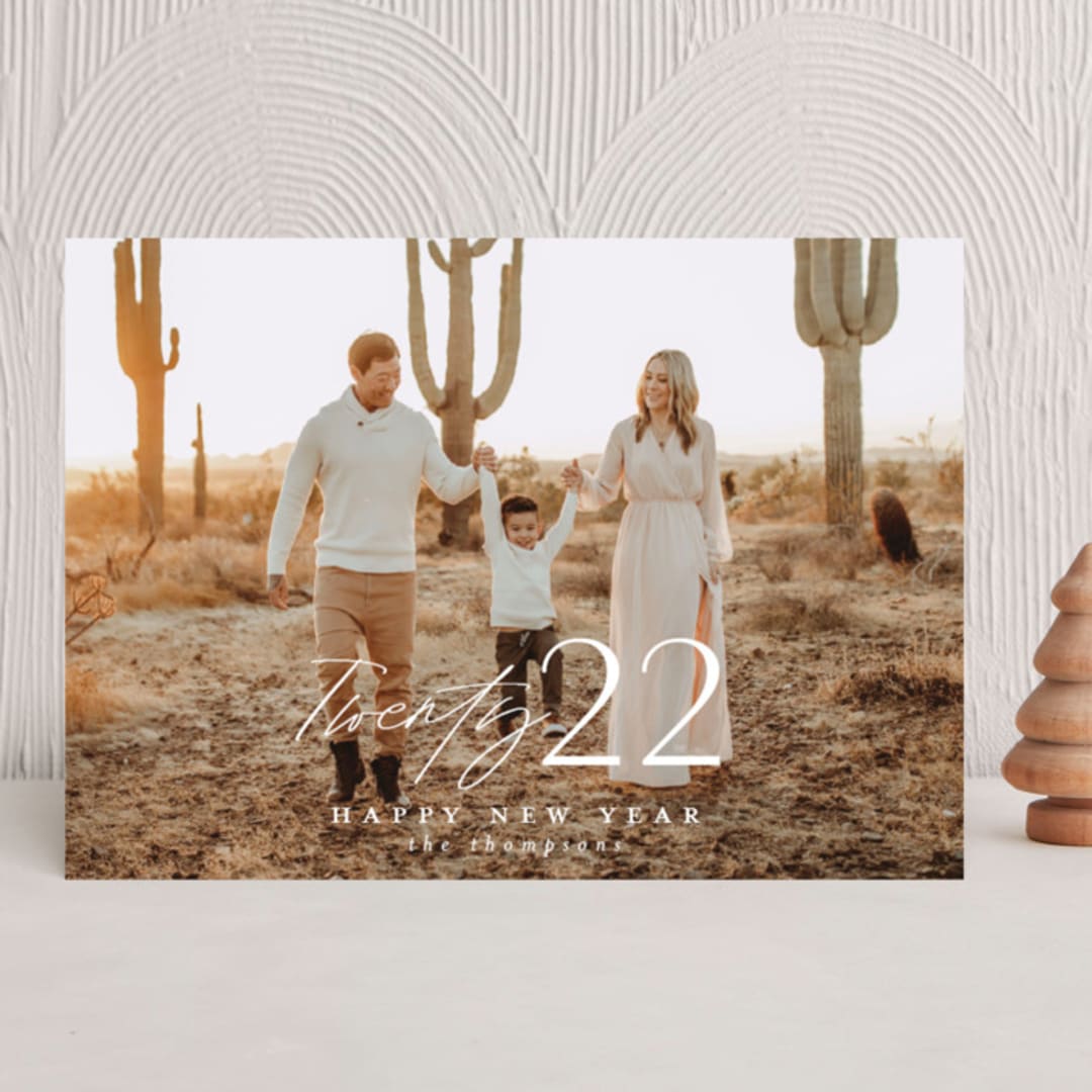 "Meza" - Holiday Cards in Cloud by Ashlee Townsend - Front