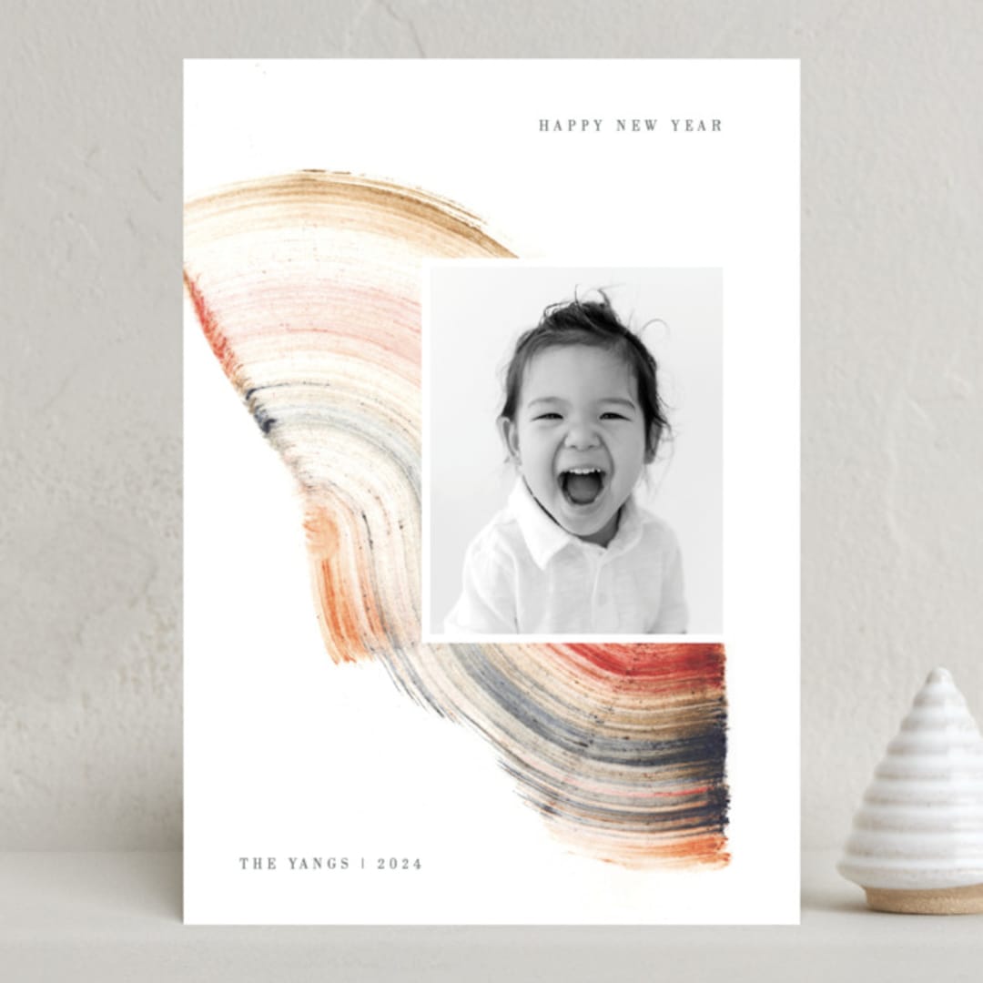 "rainbow trace" - Holiday Cards in Rainbow by Sumak Studio - Front