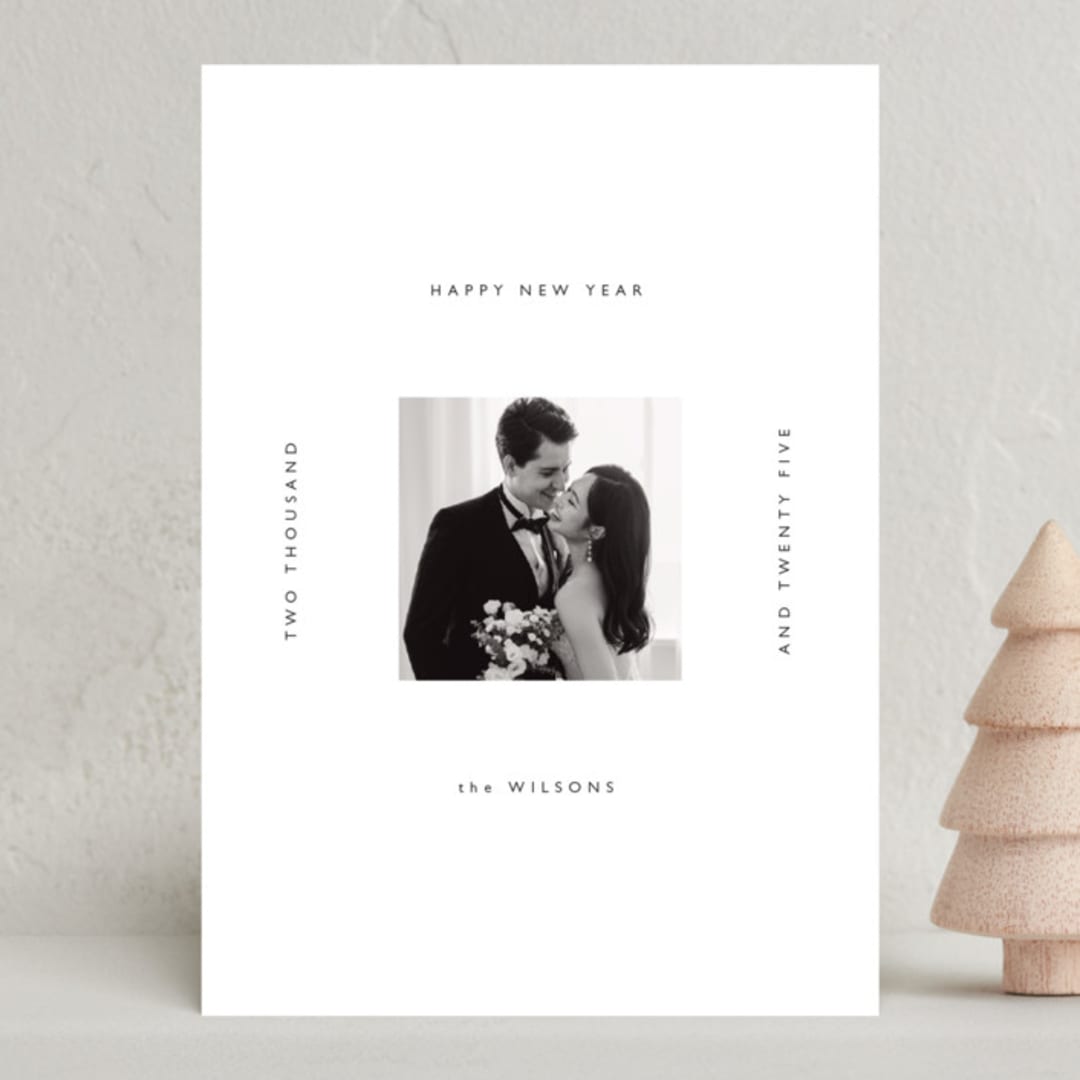 "Classic" - Holiday Cards in Snowdrift by Hudson meet Rose - Front