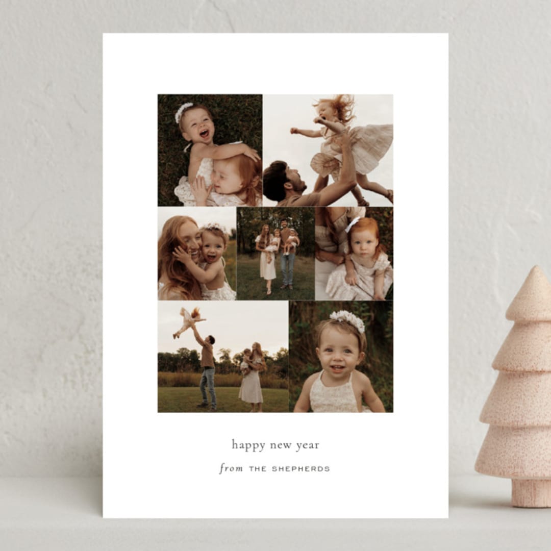 "Moments" - Holiday Cards in Cloud by Sara Hicks Malone - Front