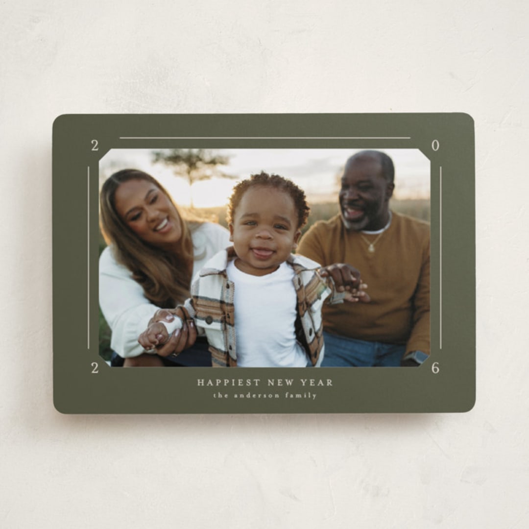 "Photo Album" - Holiday Cards in Fern by Claudia Orengo - Front