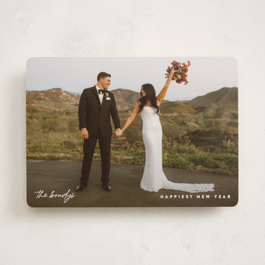 "Minimize" - Holiday Cards in Pearl by Pixel and Hank - Front