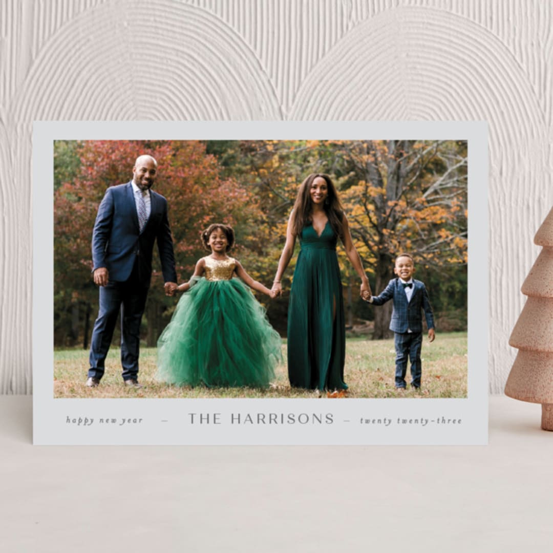 "modern minimalist" - Holiday Cards in Cement by Nicole Walsh - Front