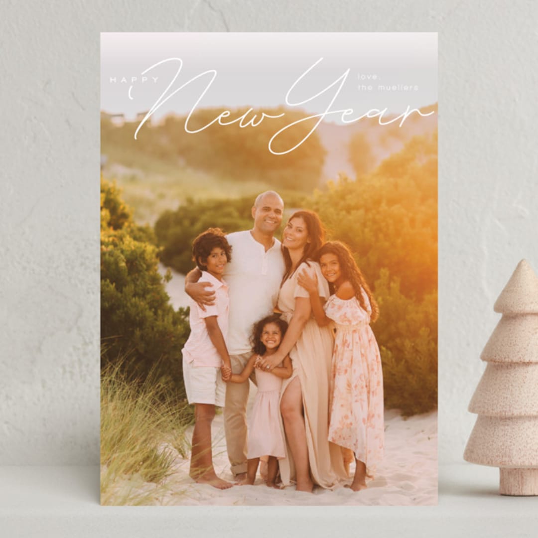 "Magnolia" - Holiday Cards in Snow by Deynaaz Daraei - Front