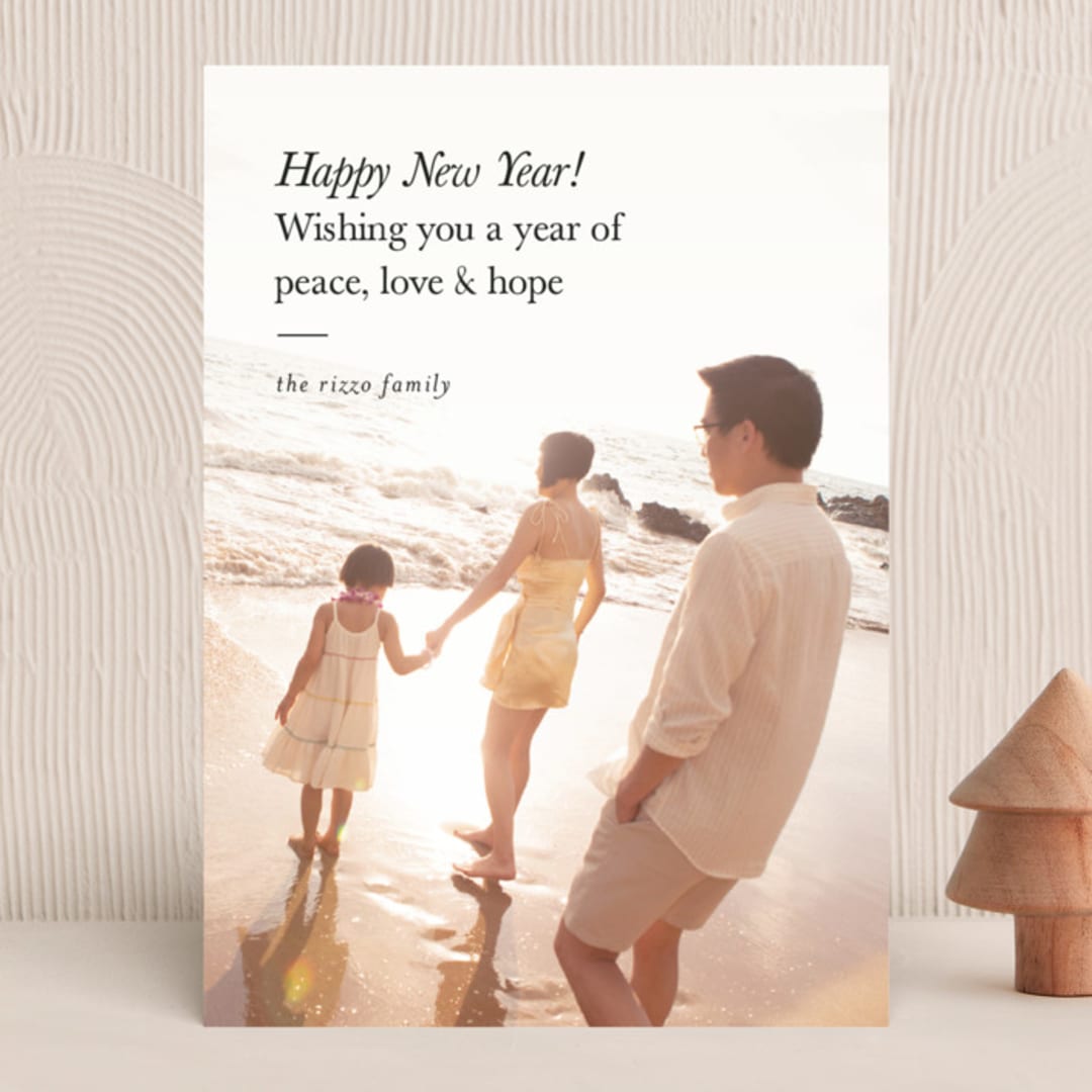 "A Year of" - Holiday Cards in Coal by Pixel and Hank - Front