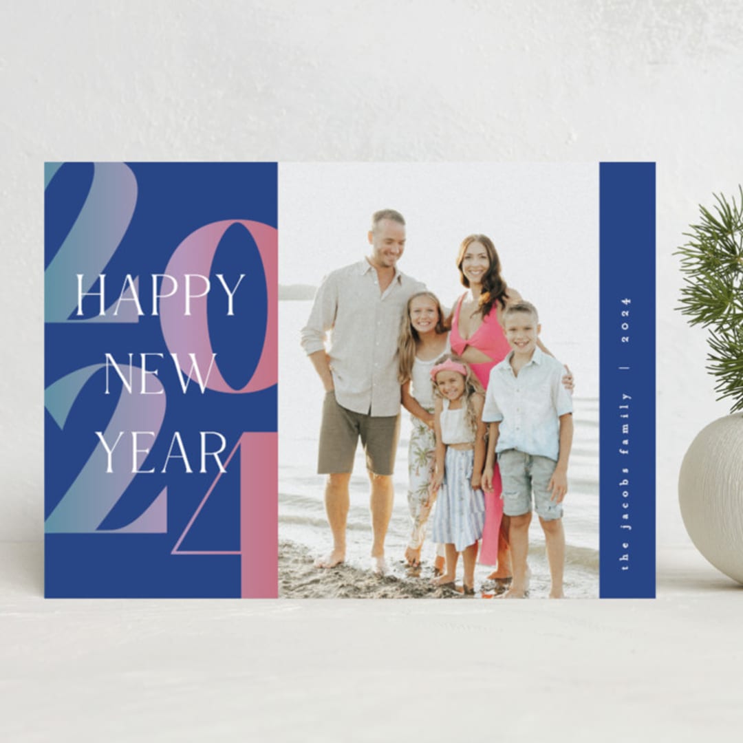 "Fades" - Holiday Cards in Midnight by Pixel and Hank - Front