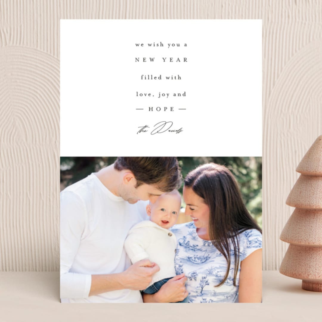 "Simply Said" - Holiday Cards in Ink by Mansi Verma - Front