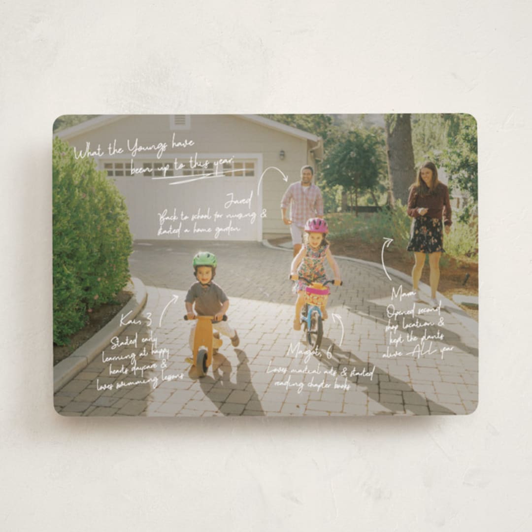 "Update" - Holiday Cards in Snow by Kennedi Shaw - Front