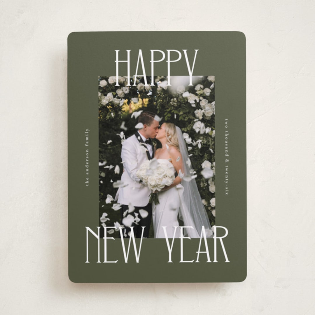 "Maeve" - Holiday Cards in Juniper by Kelly Watkins - Front