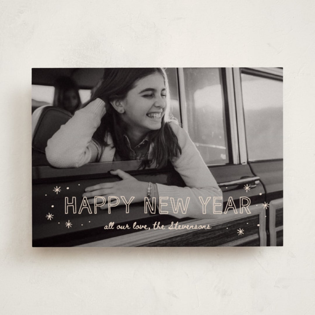 "Road Trip" - Holiday Cards in Champagne by Ani Somi - Front