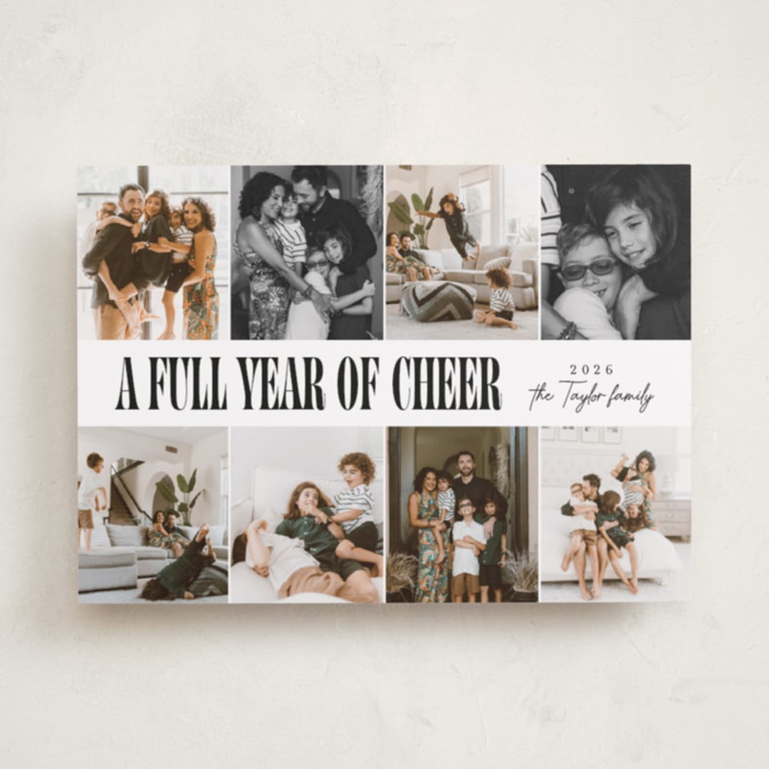 "Slideshow Lineup" - Holiday Cards in Midnight by Alethea and Ruth - Front