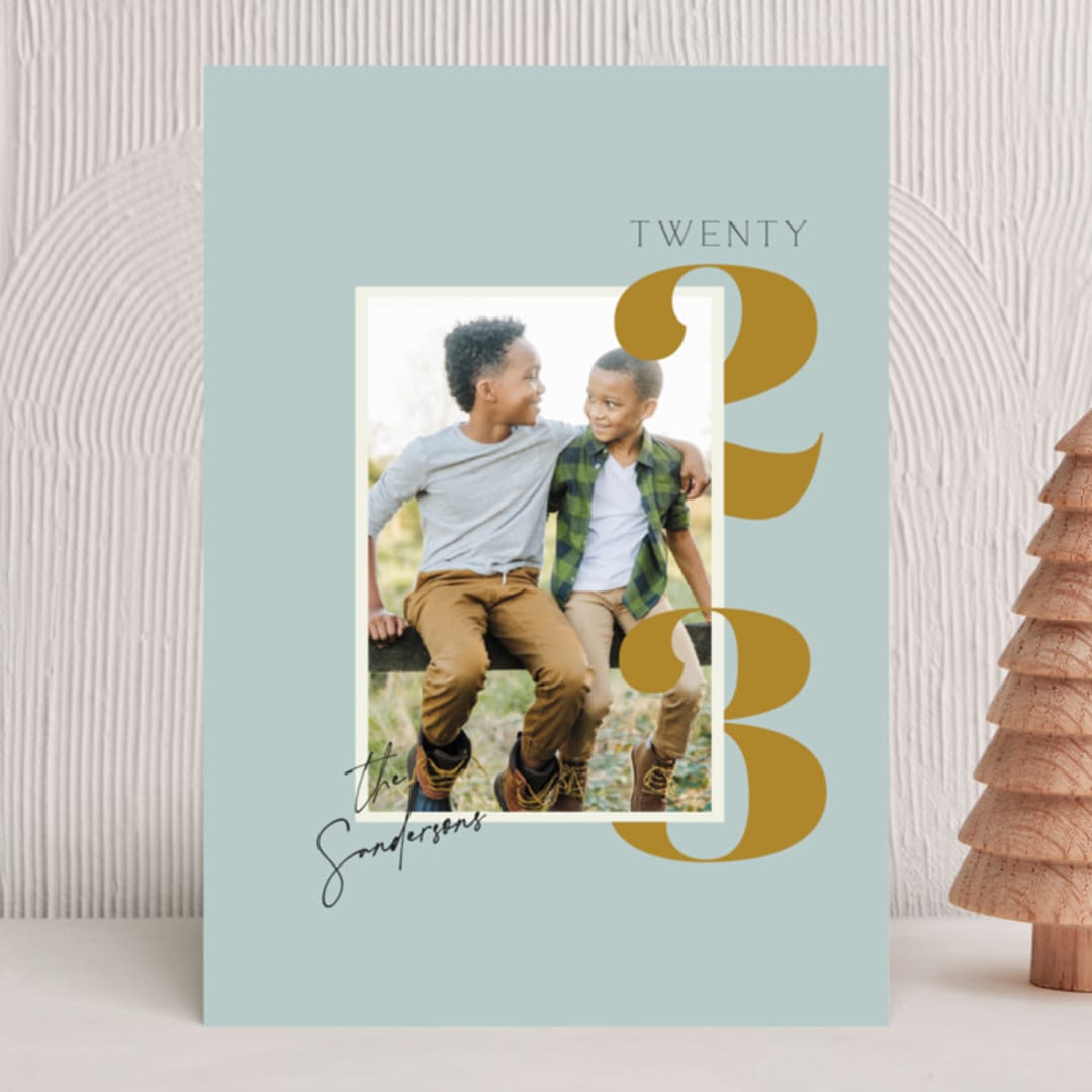 "Hooked" - Holiday Cards in Ice by Morgan Kendall - Front