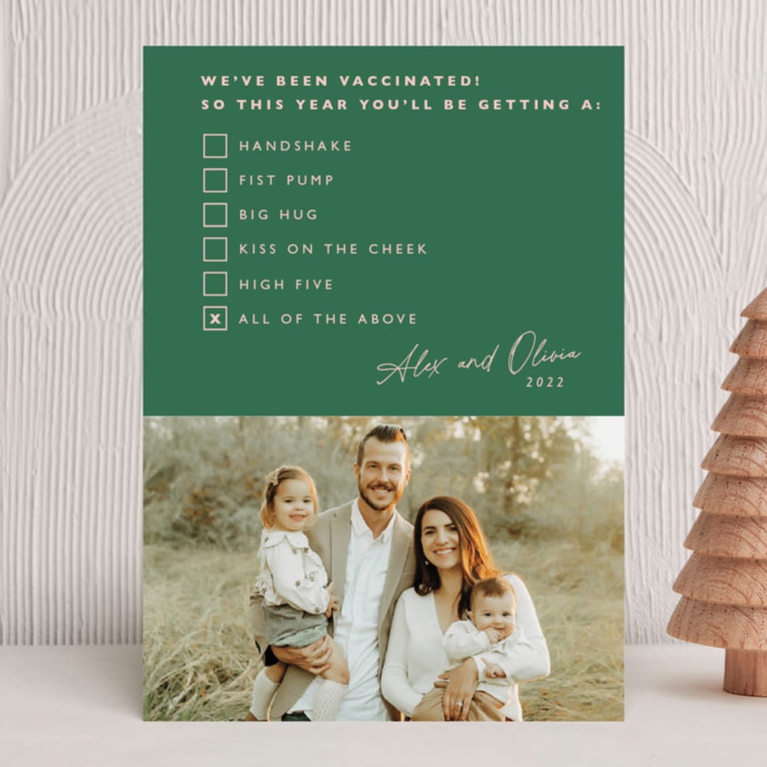 "All of the Above" - Holiday Cards in Santa’s Underpants by Hudson meet Rose - Front