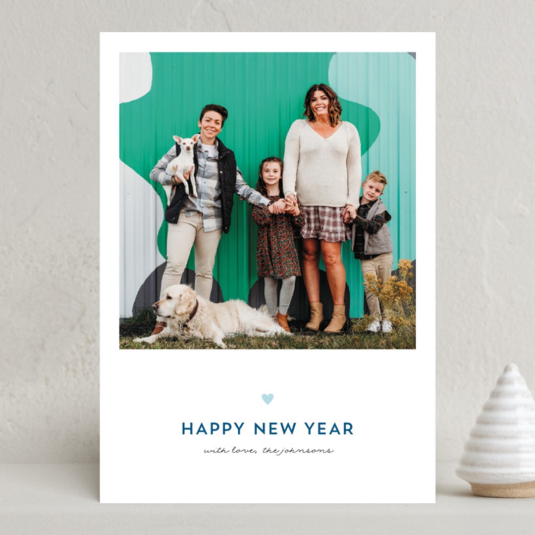 "Sweet & Simple" - Holiday Cards in Icy Blue by JoAnn Jinks - Front