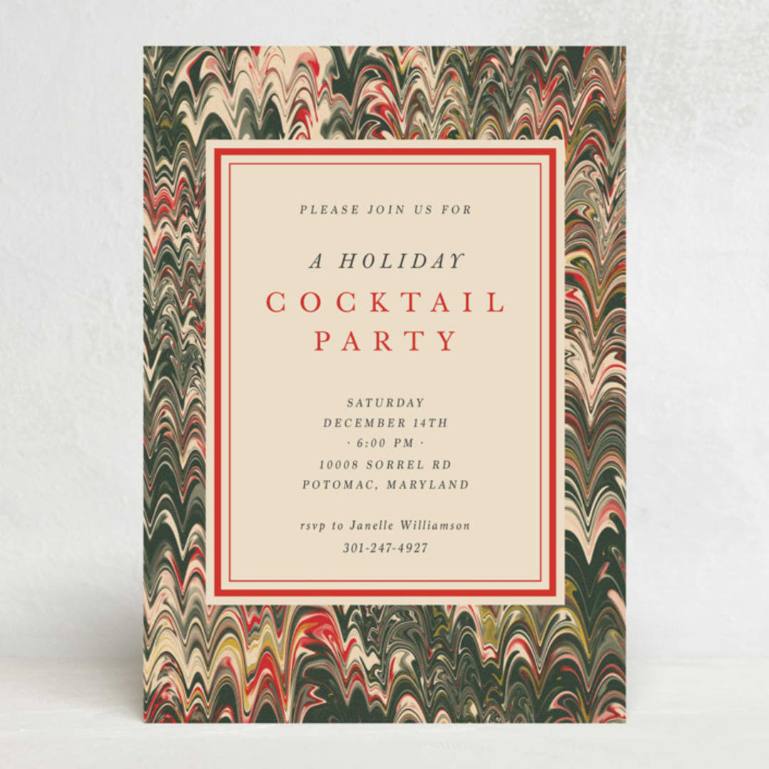 "Book" - Party Invitations in Festive by Claire - Front