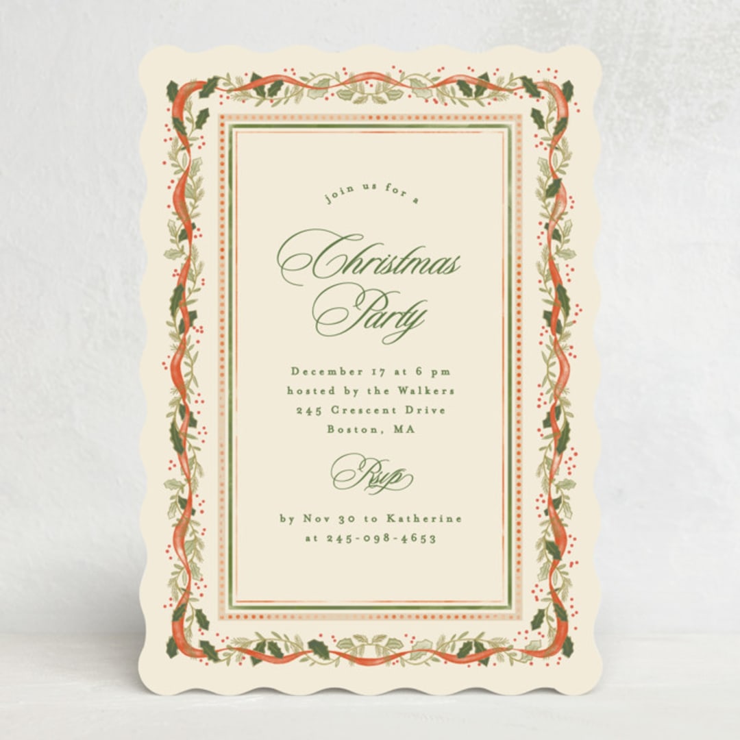 "Christmassy" - Party Invitations in Eggnog by Creo Study - Front